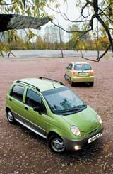 Сравнение Daewoo Matiz и Chevrolet Spark