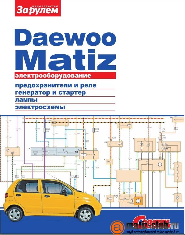 Электросхемы Матиз М100/150 0,8/1,0 л.